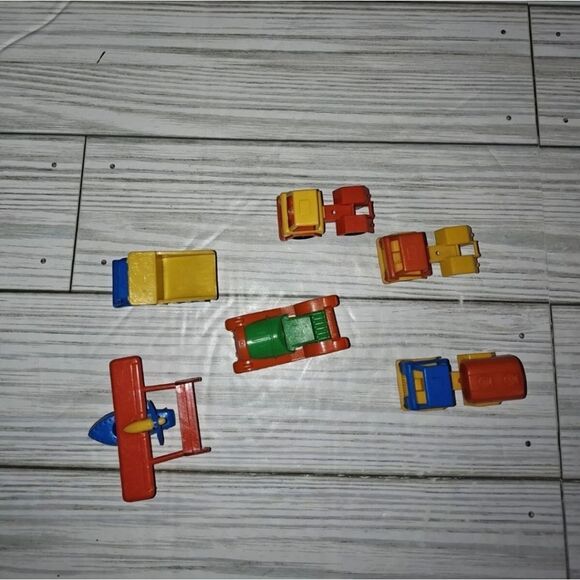 Vintage Plastic Mini Vehicles Kids Toys Trucks Cars & Plane Made In Germany - Picture 2 of 9